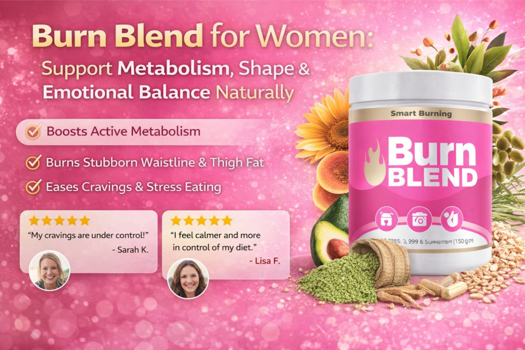 Burn Blend for Women: Support Metabolism, Shape & Emotional Balance Naturally