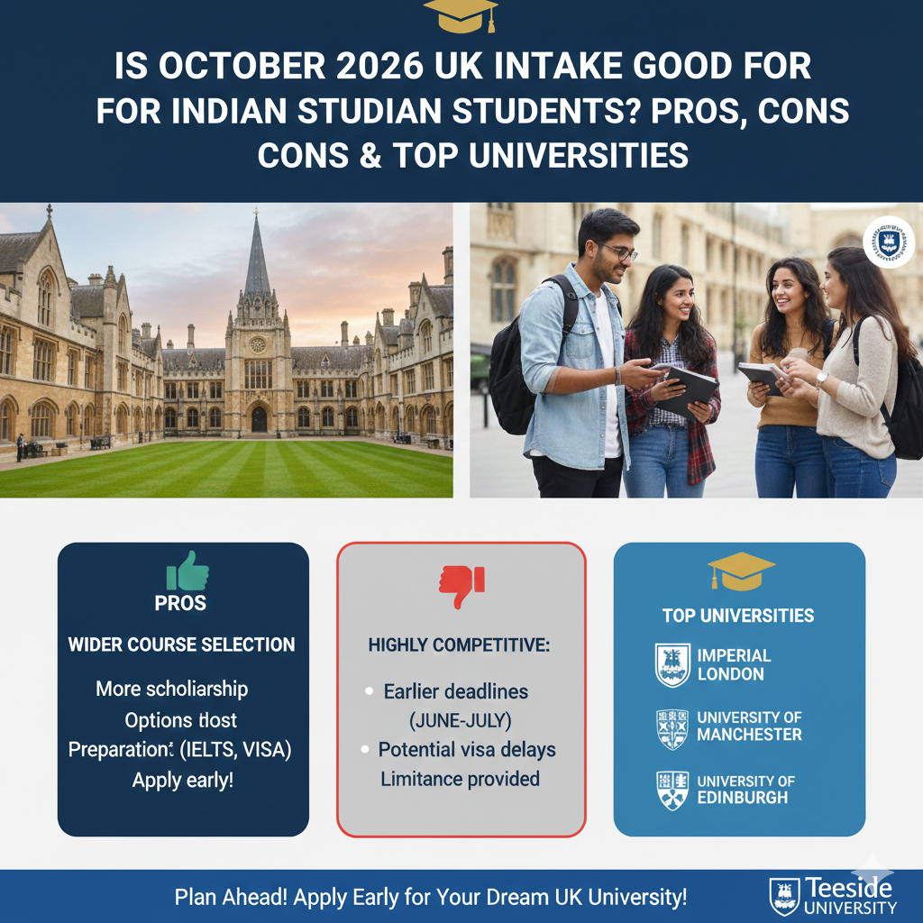 Is October Intake in the UK Good for Indian Students? Pros, Cons & Best Universities?