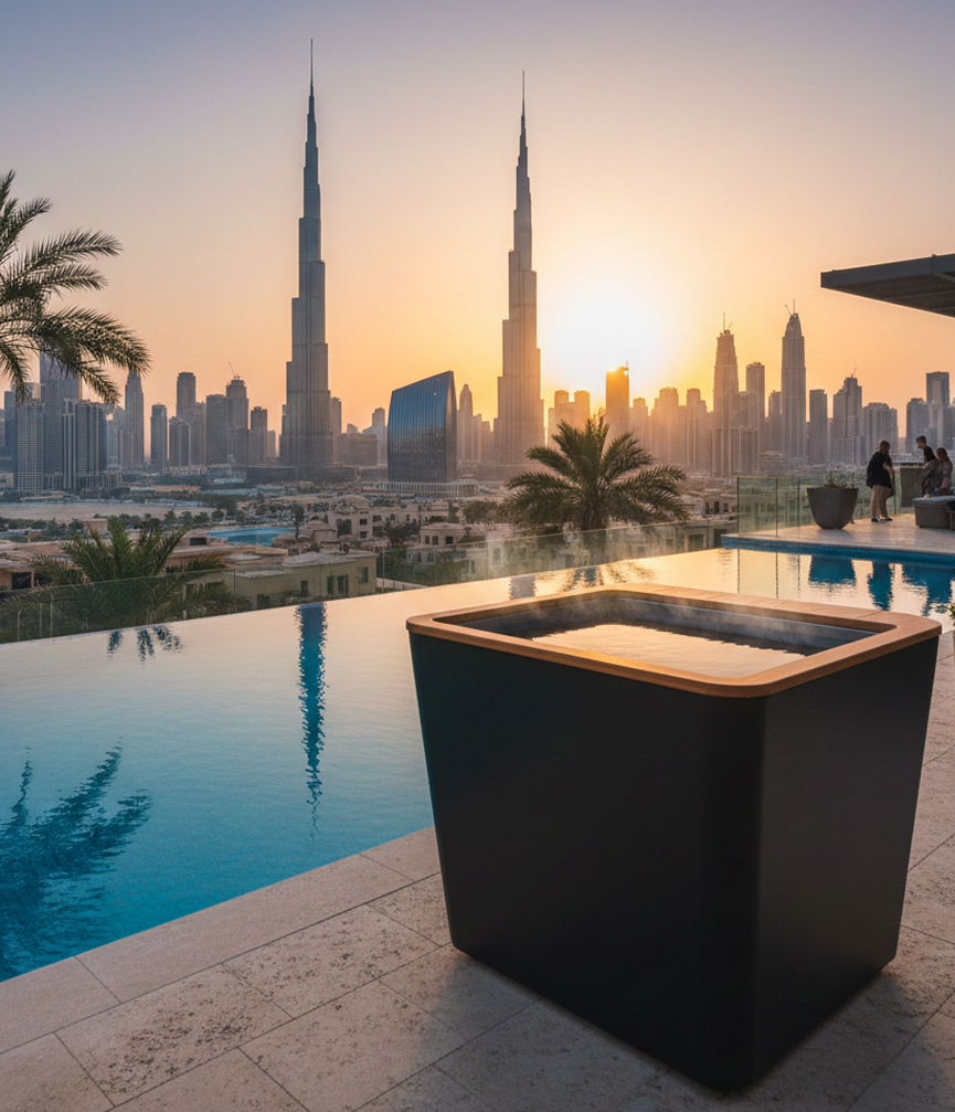 Premium Wooden Cold Plunge in Dubai for Everyday Recovery and Complete Wellness