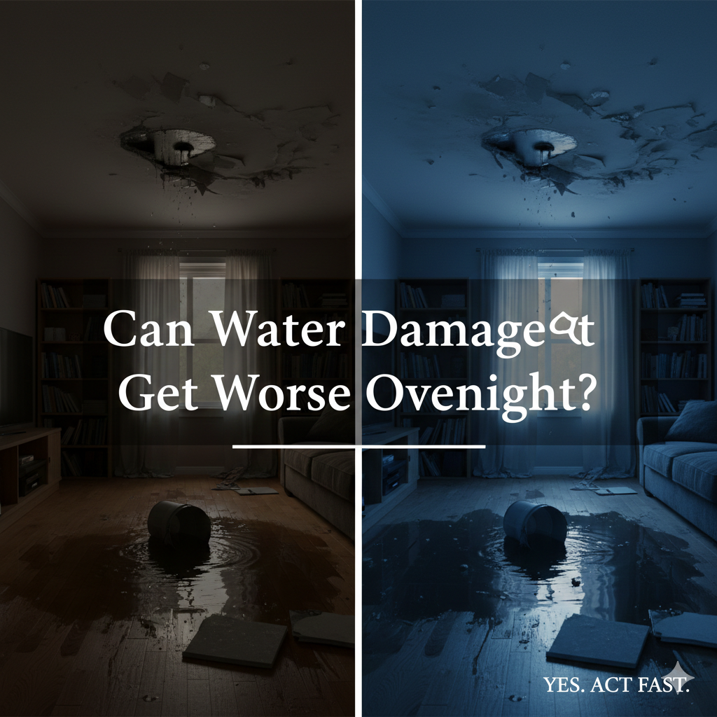 Can Water Damage Get Worse Overnight?