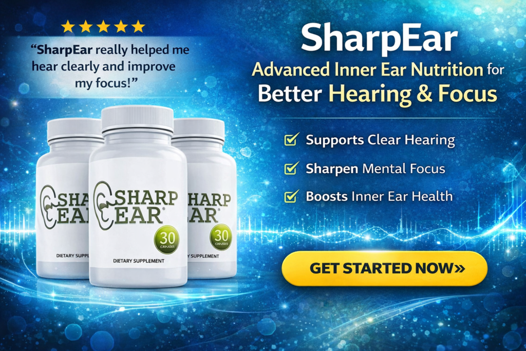 SharpEar – Advanced Inner Ear Nutrition for Better Hearing & Focus