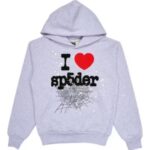 Sp5der Souvenir Hoodie Heather Grey