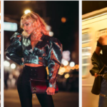 women posing with the handbags and chestnut bags.
