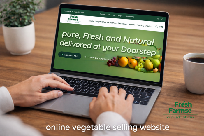 Online vegetable Selling website