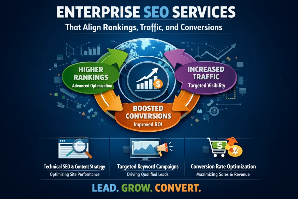Enterprise SEO Services That Align Rankings, Traffic, and Conversions
