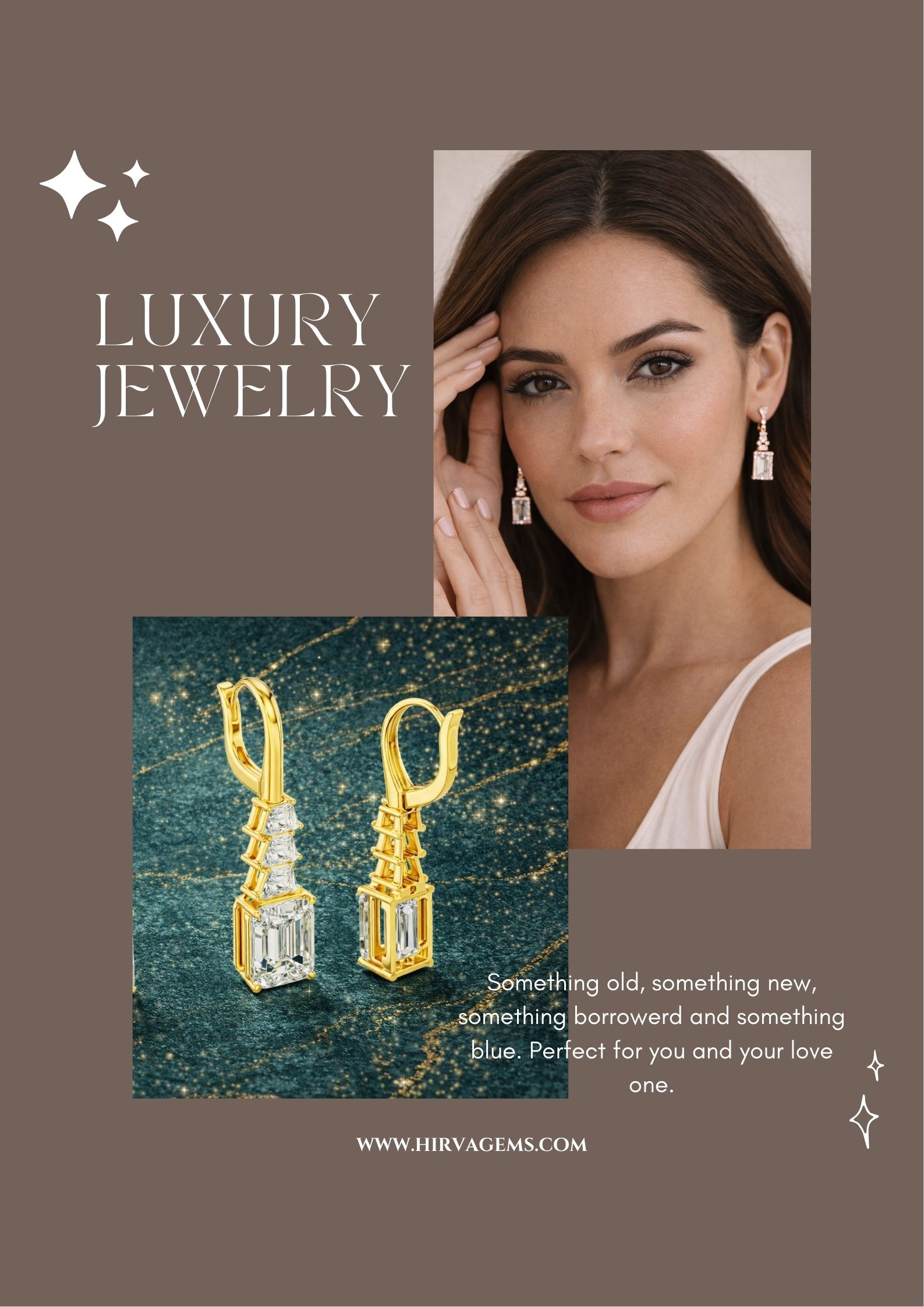 lab-grown diamond earring