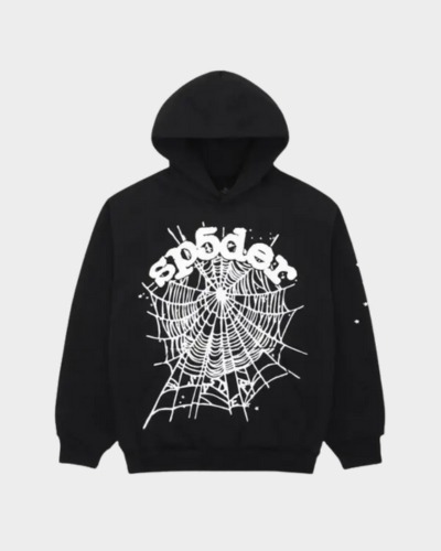 Black OG Web Sp5der Hoodie