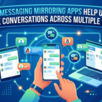 WhatsApp chat mirroring app interface