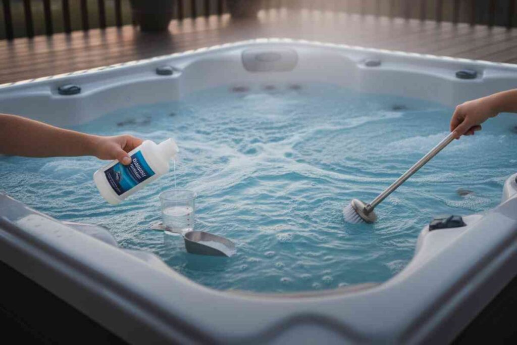 how to decrease alkalinity in hot tub