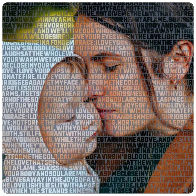 Pictures made with texts