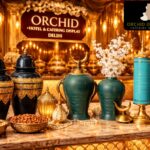 Orchid Hotel Catering Display Delhi luxury buffet setup with elegant serving stands